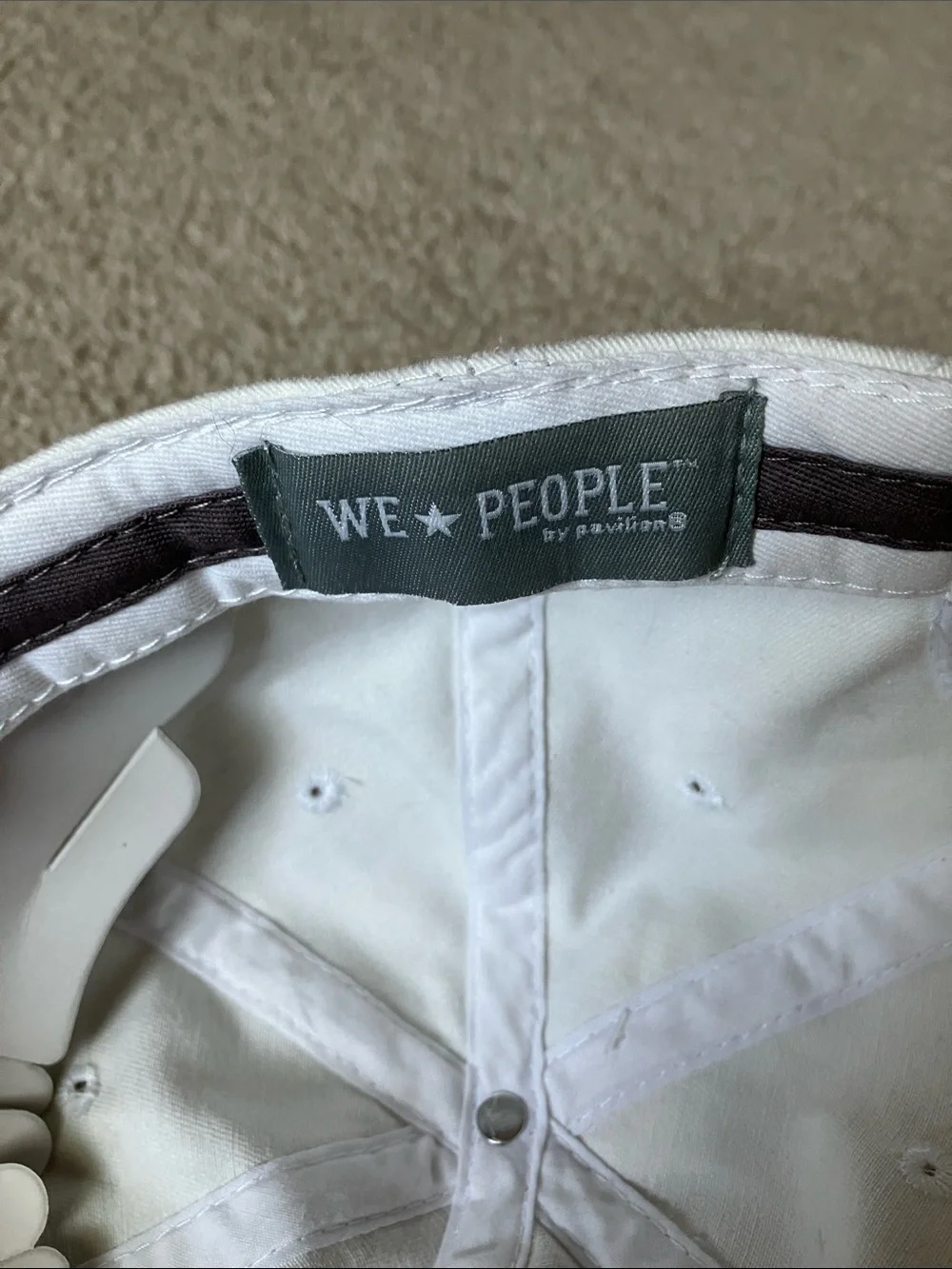 Cat People Embroidered White Pet Lover Cap
